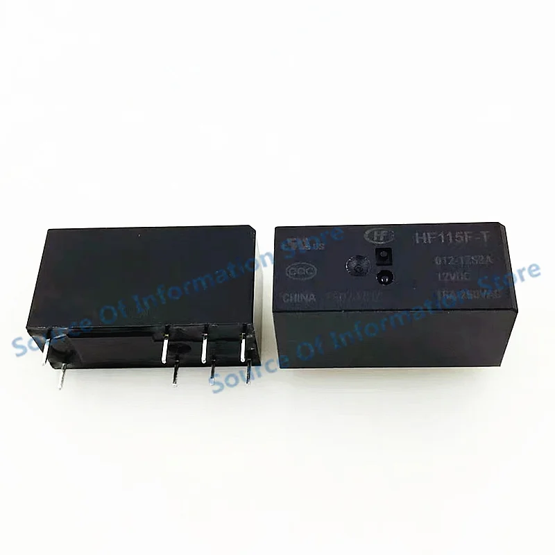 10Pcs, HF115F-T/012-1ZS3A 12VDC 8PIN 16A250VAC Relay, 100% New