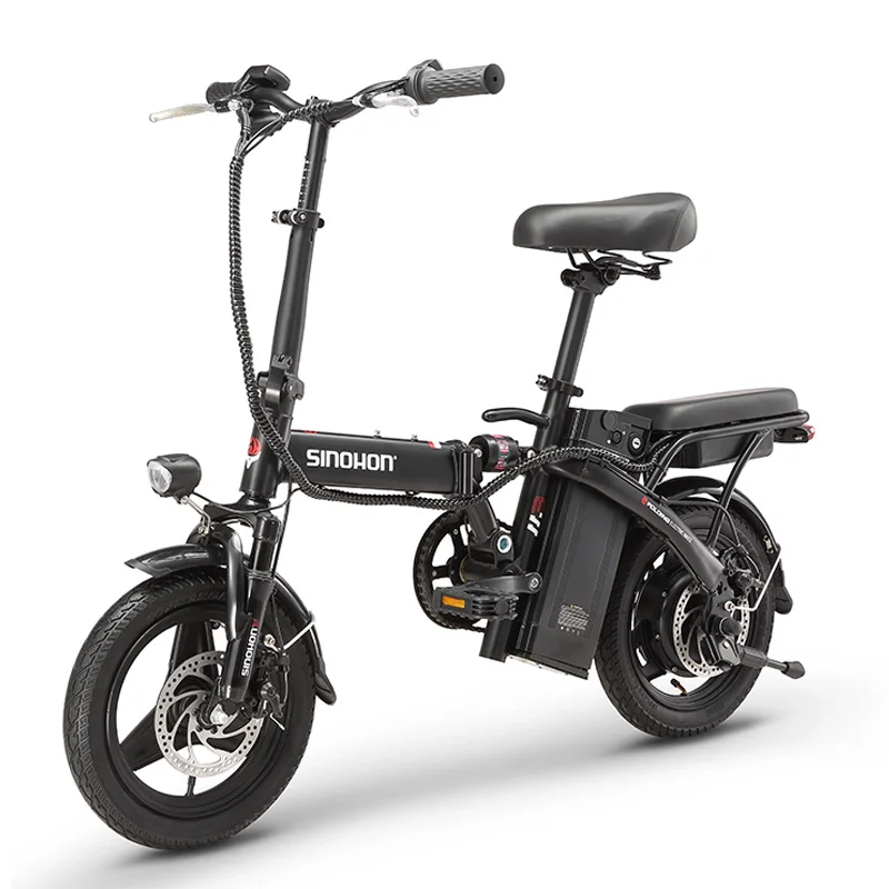 M3 Klappbares Elektrofahrrad, 500 W bürstenloser Hochleistungsmotor, 36 V 10,4 Ah herausnehmbarer Akku, 30 km/h, LCD, 14-Zoll-Reifen, Pendler-Elektrofahrrad