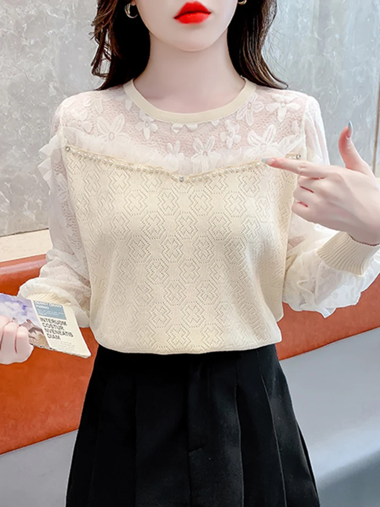 

Модный ажурный вязаный топ для женщин, весенняя коллекция 2026, новинка, молодежный стиль, изящный дизайн