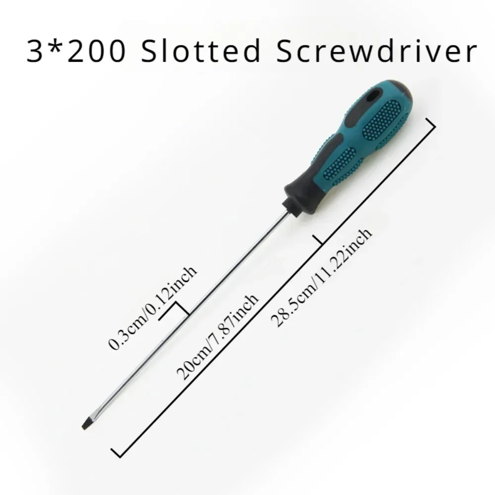 Long Slotted Phillips Screwdriver Rubber Handle Magnetic Screwdriver Installation and Disassembly Repair Tool