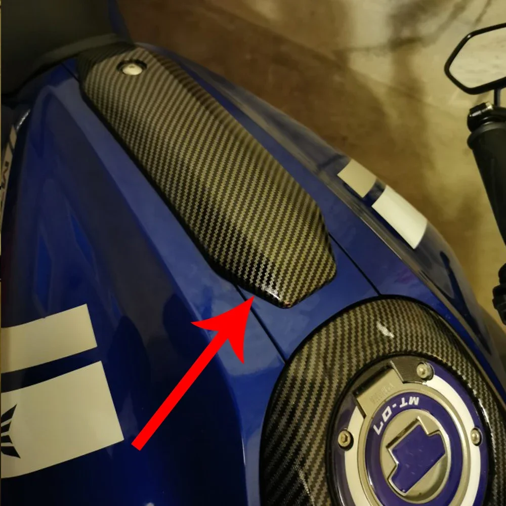 Детали мотоцикла, верхняя крышка бензобака, средний обтекатель для Yamaha MT07 FZ07 FZ-07 MT-07 FZ MT 07, передняя крышка, средняя панель, углеродное волокно