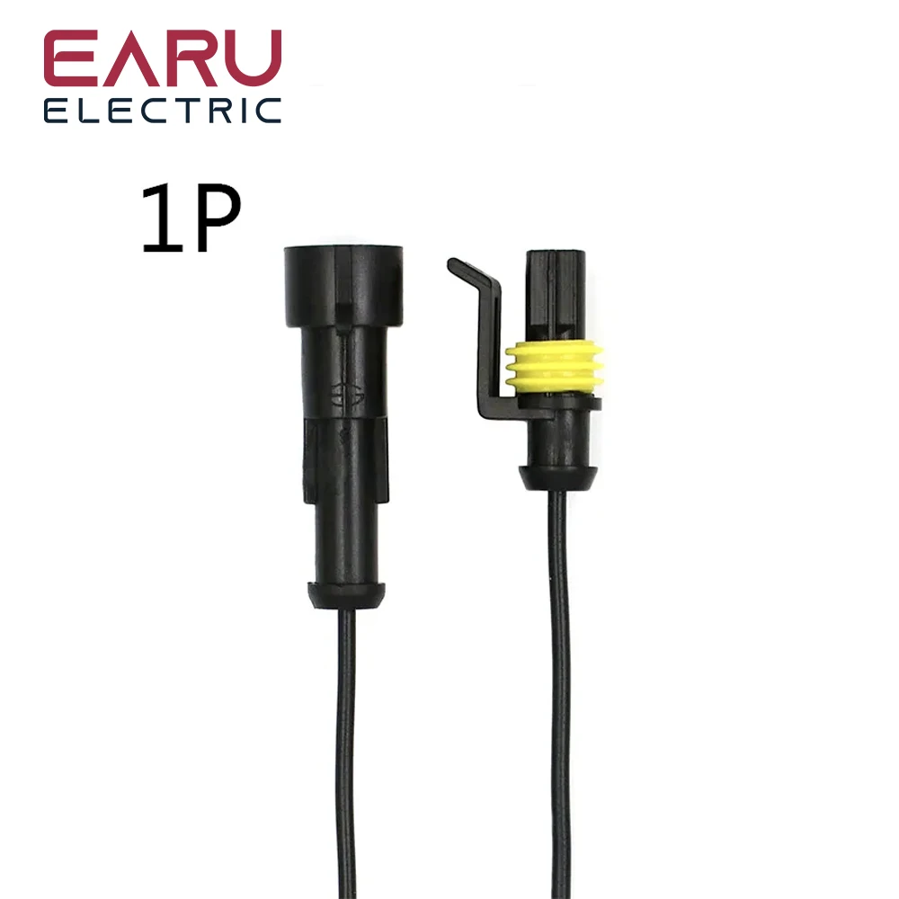 Conector eléctrico automático impermeable, enchufe macho y hembra con arnés de Cable para coche y motocicleta, AMP 1P, 2P, 3P, 4P, 5P, 6P Way, 1