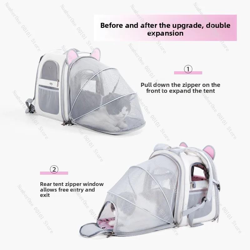breathable-expandable-large‑capacity-cat-backpack-carrier-tent‑style-portable-pet-travel-bag-for-outdoor-going‑out