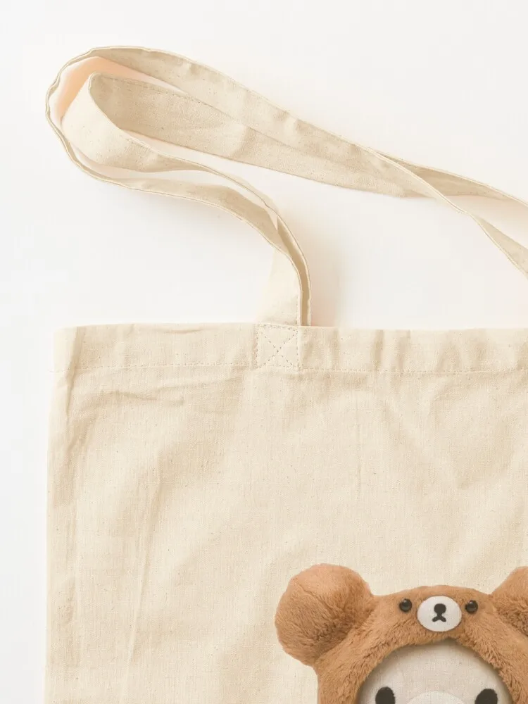 Korilakkuma in a cute bear suit Tote Bag Handbags the tote bag female bag supermarket folding