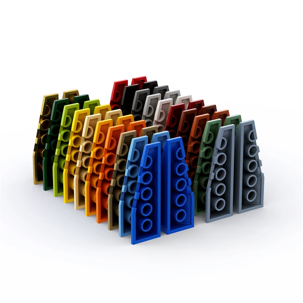 Rainbow Pig MOC Particles 41747 and 41748 High-Tech Wedge 6 x 2 Left and Right Bricks Building Blocks DIY Parts Kid Toy Gift