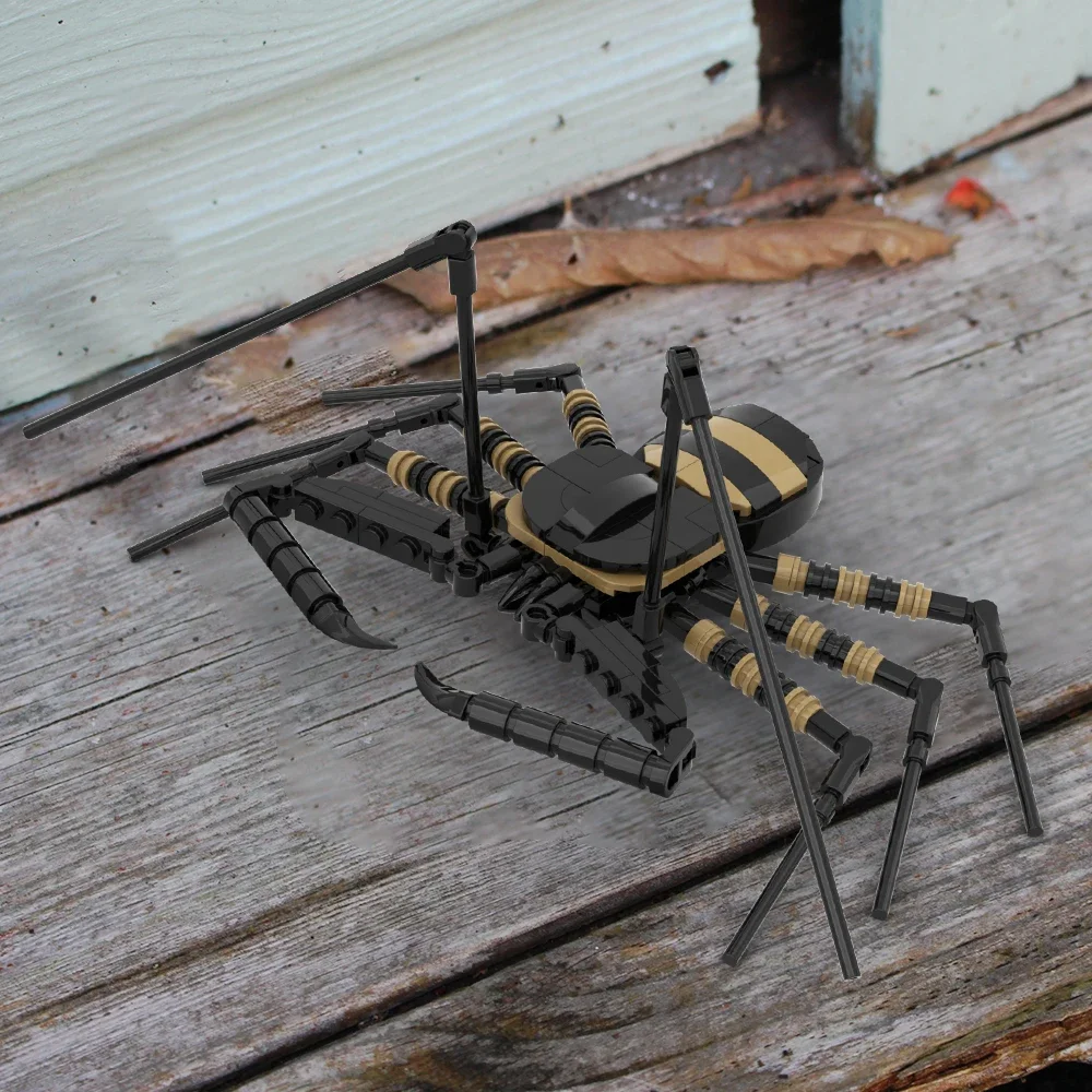 MOC Creativiteit Tailless Zweep Schorpioen Bouwstenen Model Biologische insecten Amblypygi Orde Bricks Gemonteerd Speelgoed KINDEREN Gift