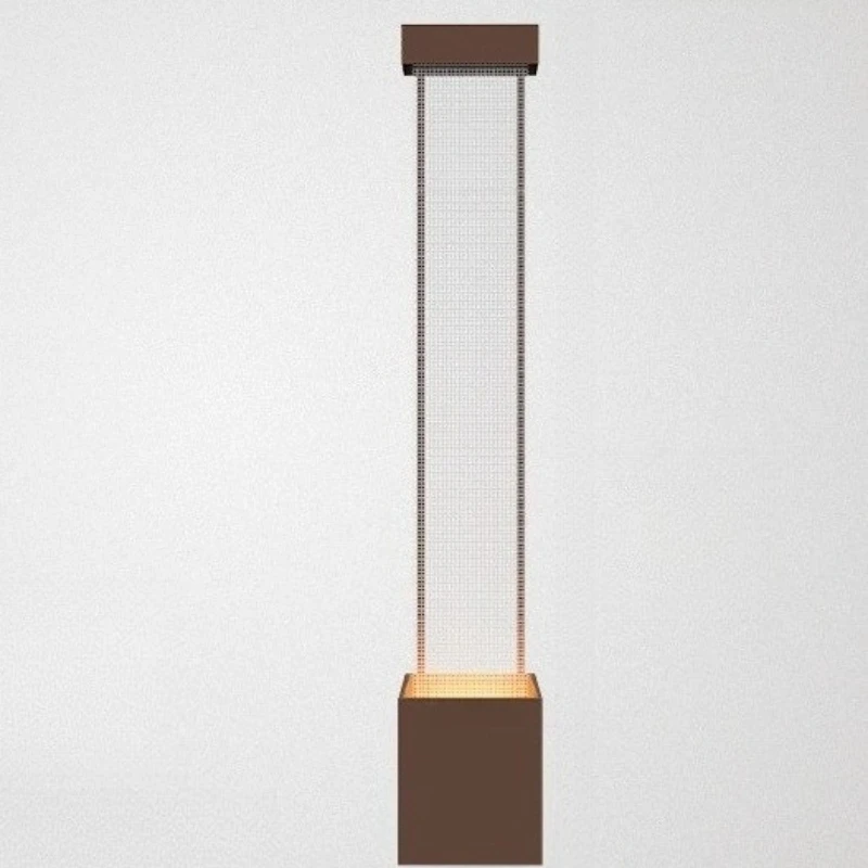 Modern flowing water ornament, circulating water light luxury high-end living room floor-to-ceiling lucky water curtain wall