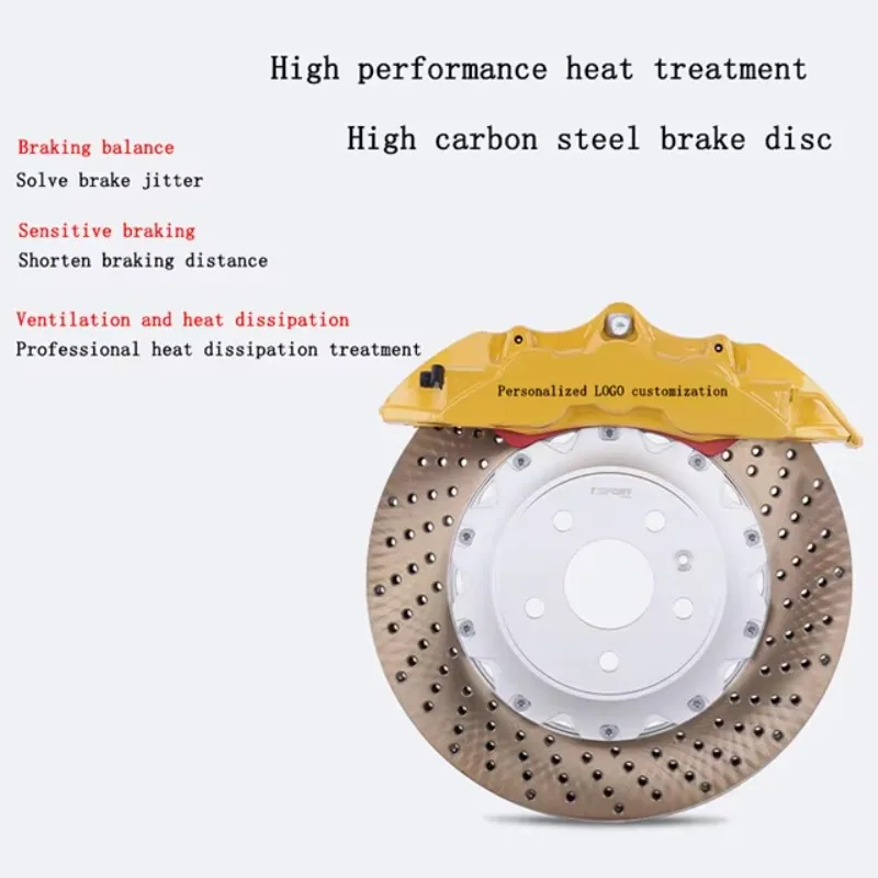 GT8 Brake Caliper 8 Big Pot Kit 380-390-410mm Brake Disc for 19 Inches and Above Wheel LC200 SUV Off Road