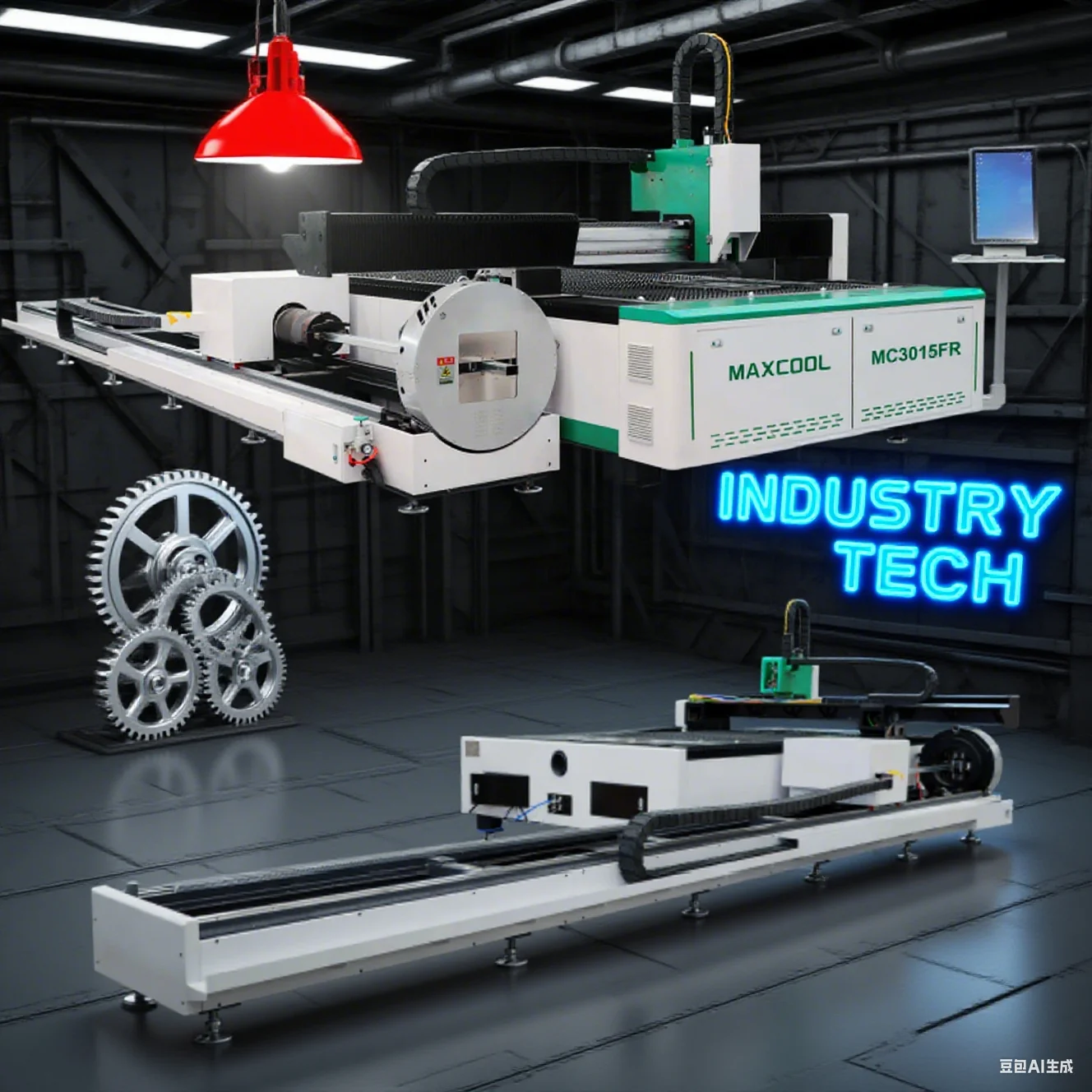 China LASER 1530 1500w 2000w 3000w 4000w Plate and Tube Integrated Combined Laser Cutting Machine