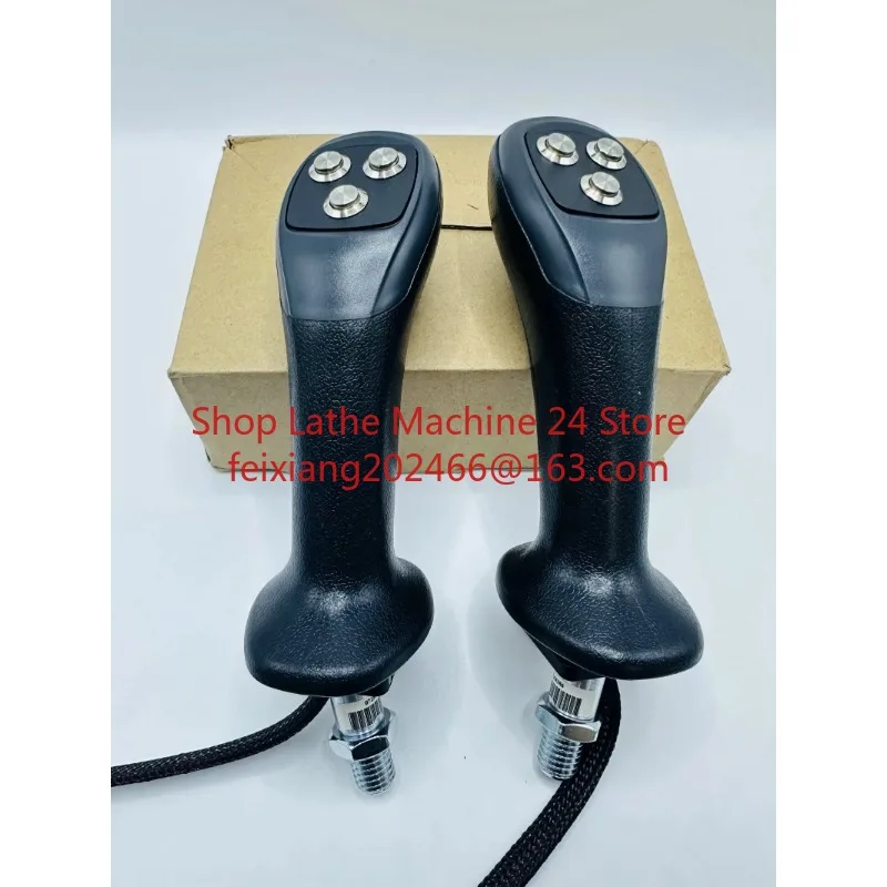 Excavator modified 4 button wood grabbing electronic control joystick handle