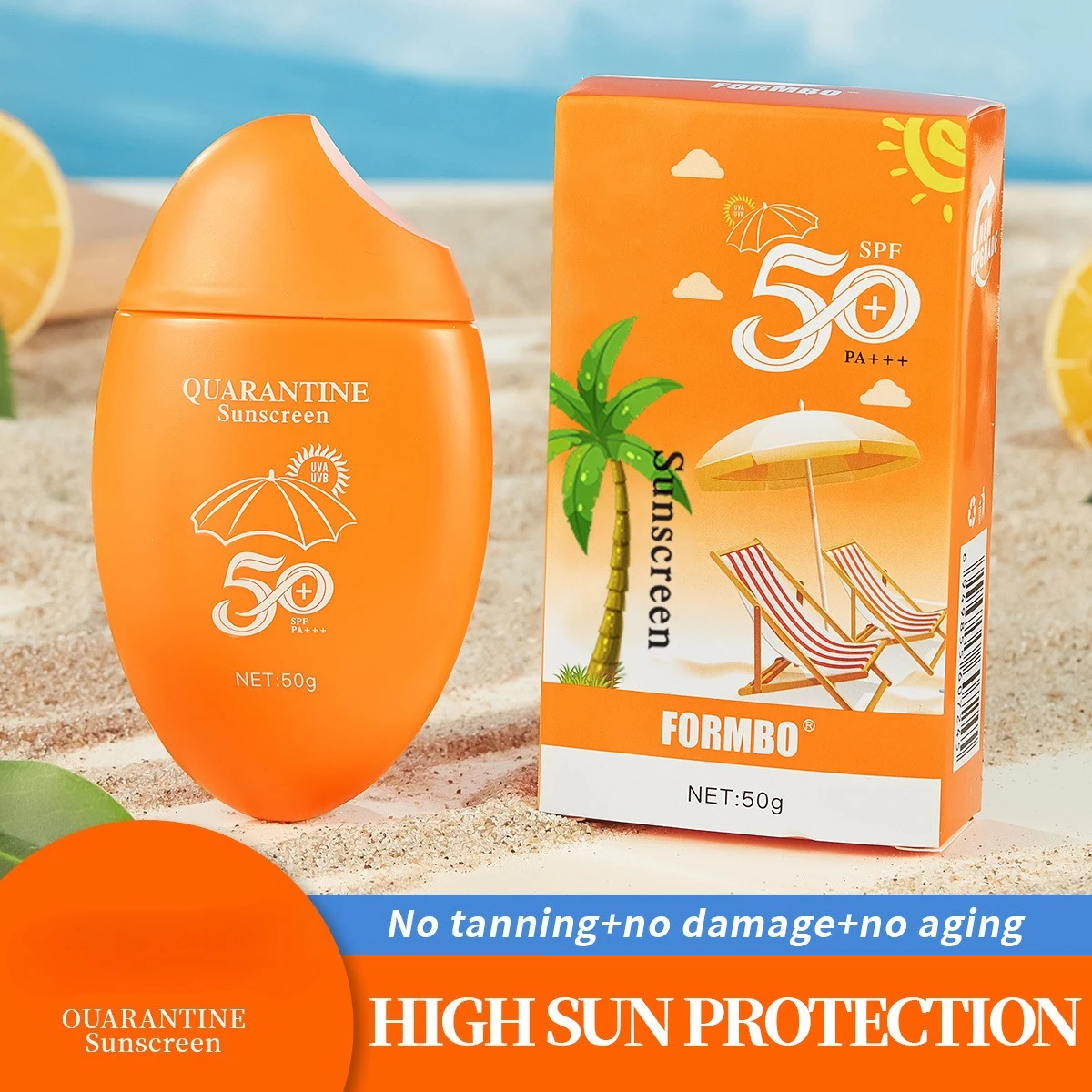 SPF50+ Sunscreen Primer, Refreshing and Non-greasy, Water-resistant and Sweat-proof, Suitable for All Skin Types