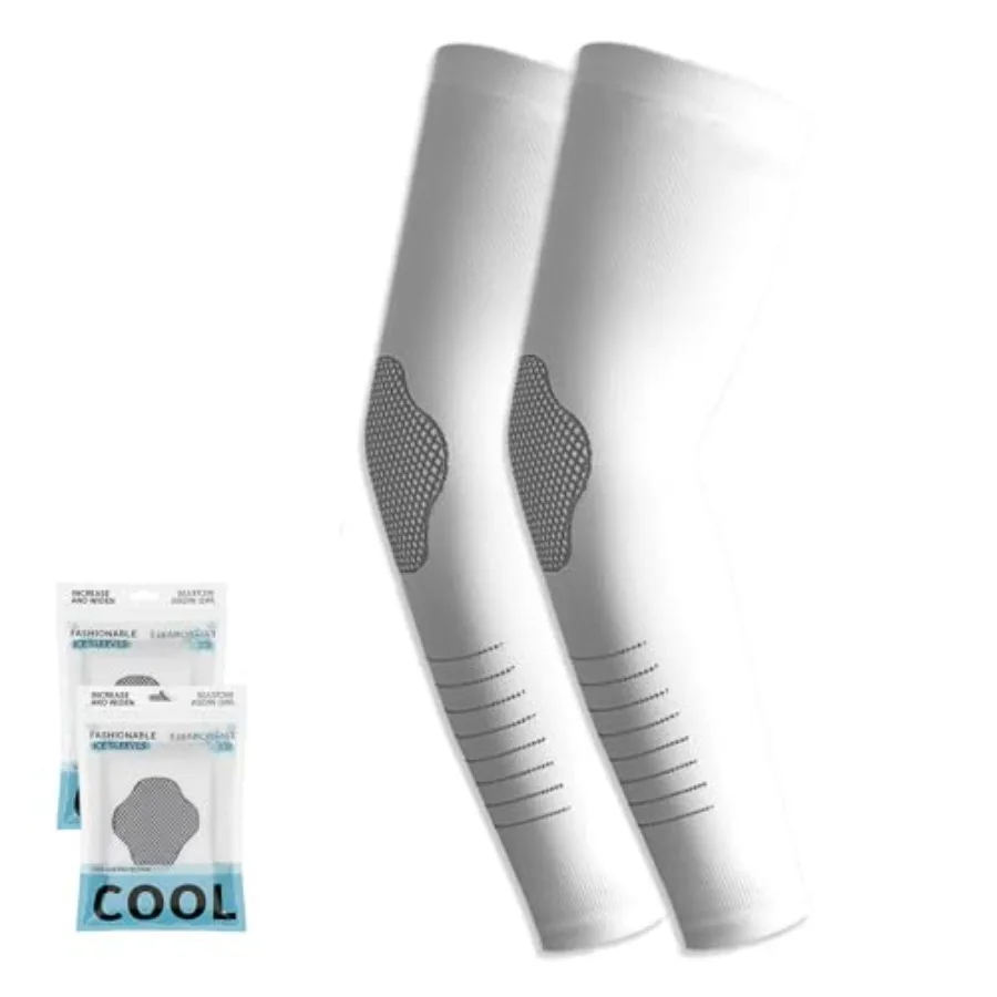 

Outdoor Sports Sleeve Ice Silk Sunscreen Unisex Sleeves Long Gloves For Sun For Hand Protector Arm, Summer Ice Silk Sun Protect