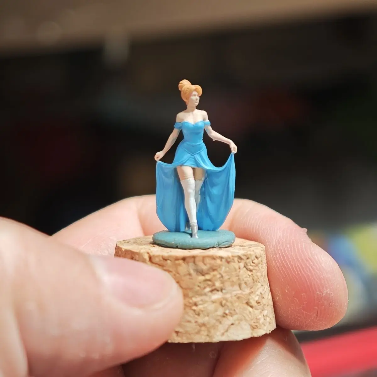 1/64 Hars Statische Beeldjes Model Assepoester Prinses Diorama