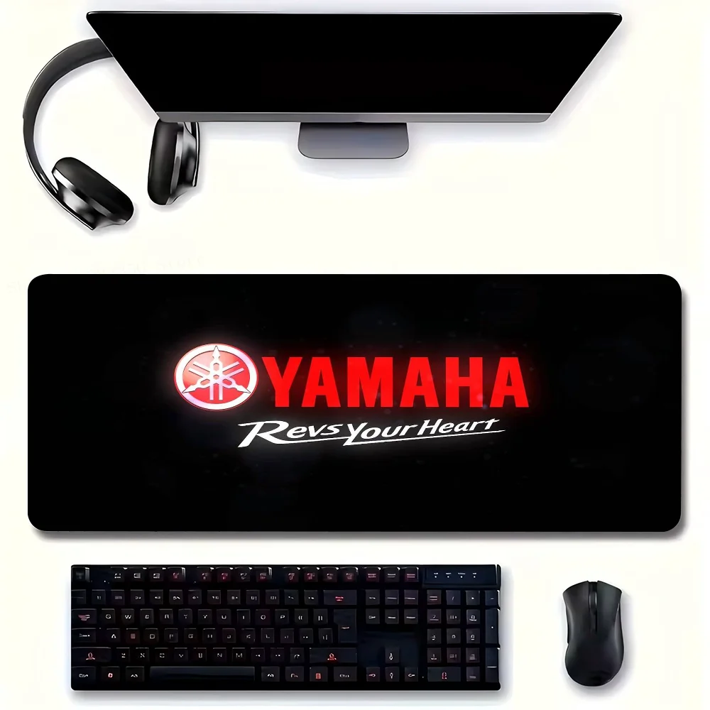 Y-YAMAHA R-Racing Logo Motorcycle Mousepad Non-slip Suitable For Office Computers Laptops E-sports Game Desk Mats XXL Keyboard