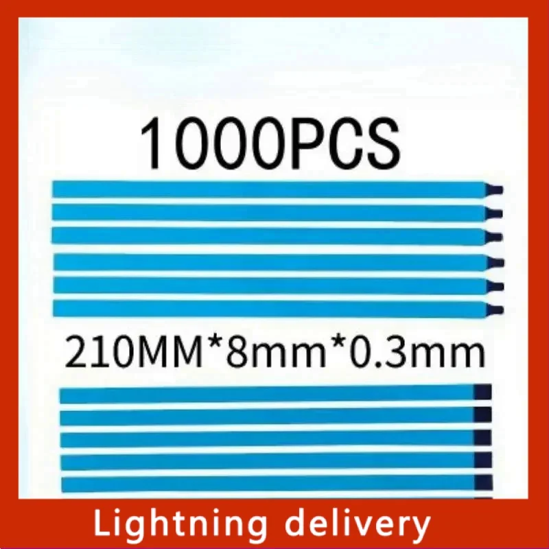 1000pcs New Version Pull Tabs Stretch Release Adhesive Strips for LCD Screen with Handle without Tabs 210MM*8MM*0.6MM