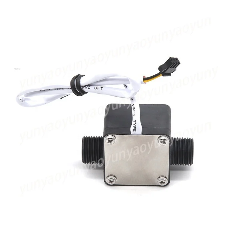 PPS Gear Flowmeter High Accuracy Liquid Flow Sensor 24VDC 0.5-20L/min for LPG Fuel Car Washer Water