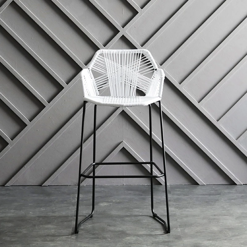 تصميم كراسي للبار فاخرة طويلة مع ظهر لمطعم الألعاب وكراسي بار حديثة وأثاث منزلي من الألومنيوم Sillas Para Comedor