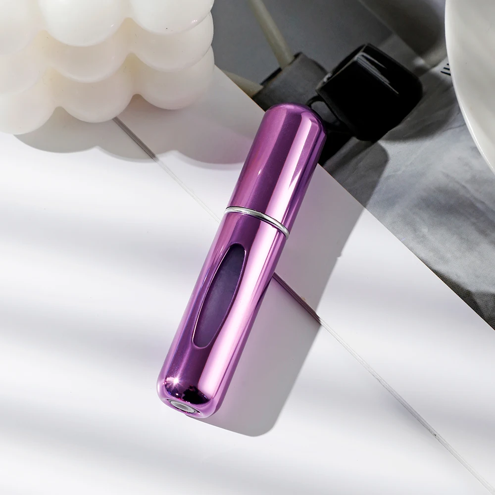 Portable Mini Travel High-end Perfume Bottle Base Refill Bottle Straight Charging Small Sample Perfume Aluminum Material