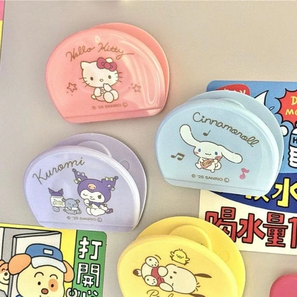 1 Stück Hello Cute Kitty Kuromi Cinnamoroll Cartoon Kühlschrankmagnet Büroklammer Niedliche Katzen-Memo-Organizer