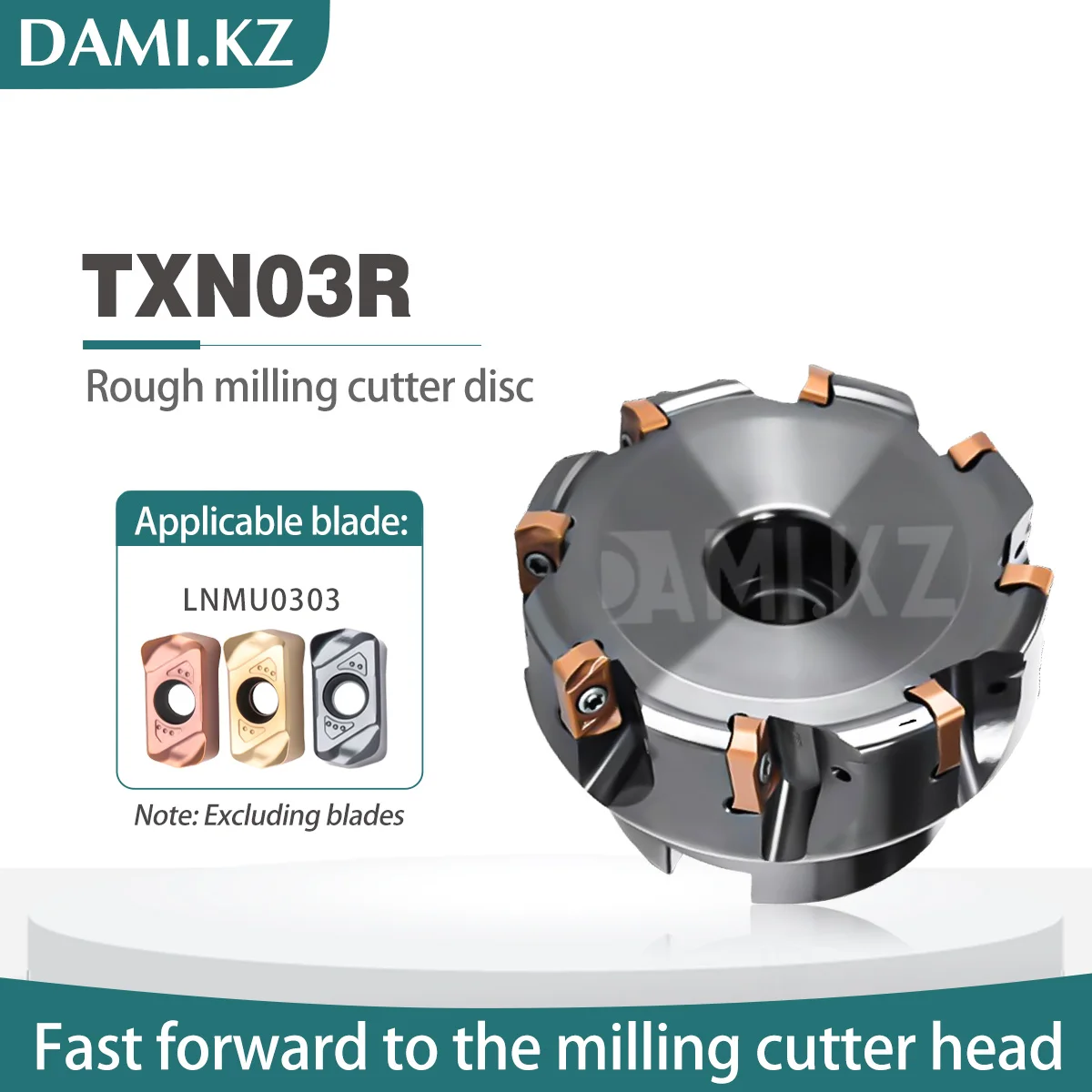 

TXN03R Serise Fast Feed Milling Cutter Disc TXN03R035M160E06 CNC Double-sided Milling Cutter Disc LNMU0303ZER Carbide Inserts