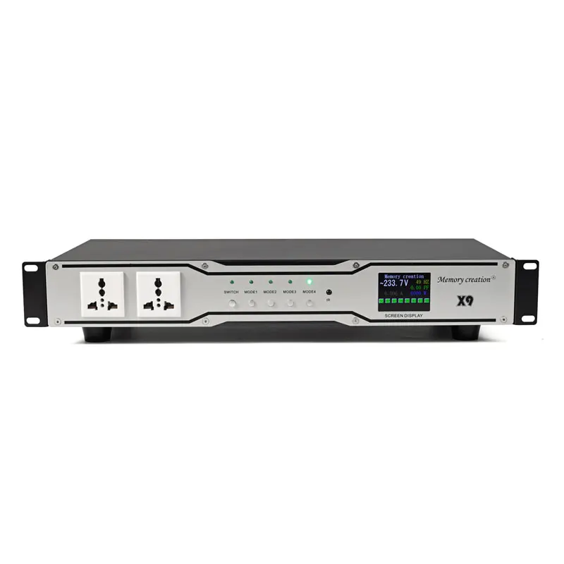 

X9 Professional Switching Power Supply 8-Channels DJ Sound System Uninterrupted Power Sequence Controller LED Display