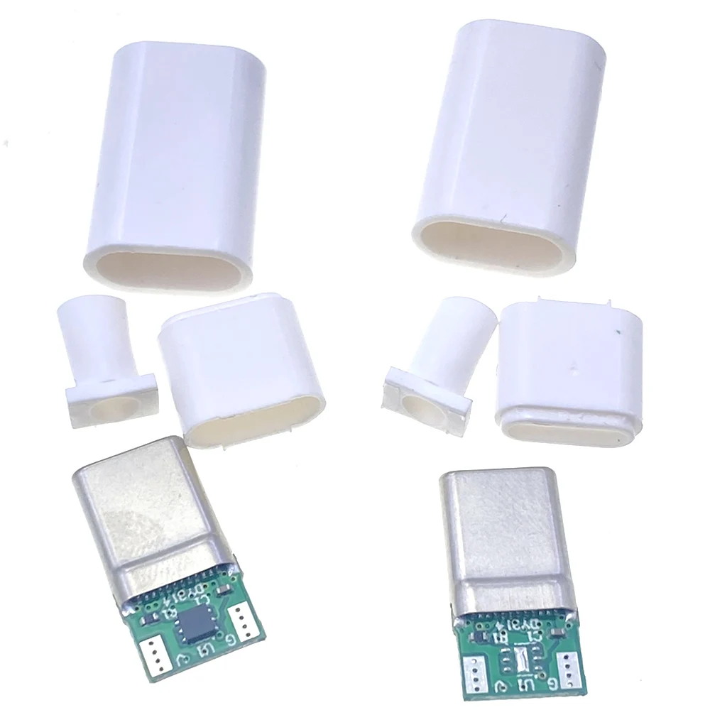 type-C 2.0 8PIN 6PIN male welding 20V 5A high current connector suitable for charging plug double-sided power soldering adapter