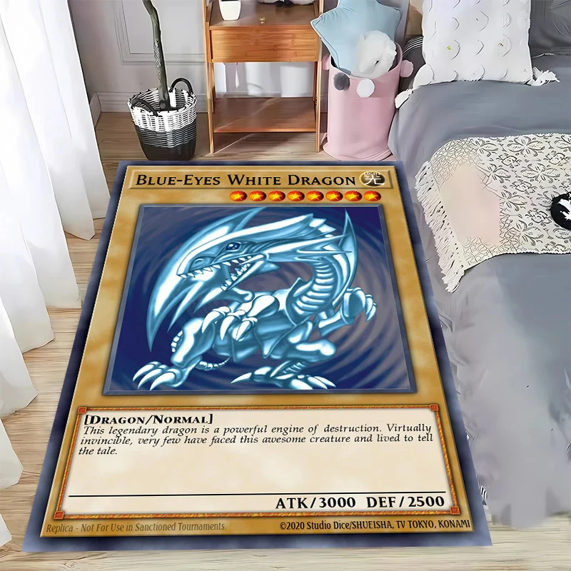 Blue Eye White Dragon Carpet for Living Room Anti-slip Bedroom Bedside Sofa Table Area Rug Soft Large Floor Mat Home Decoration - view 3