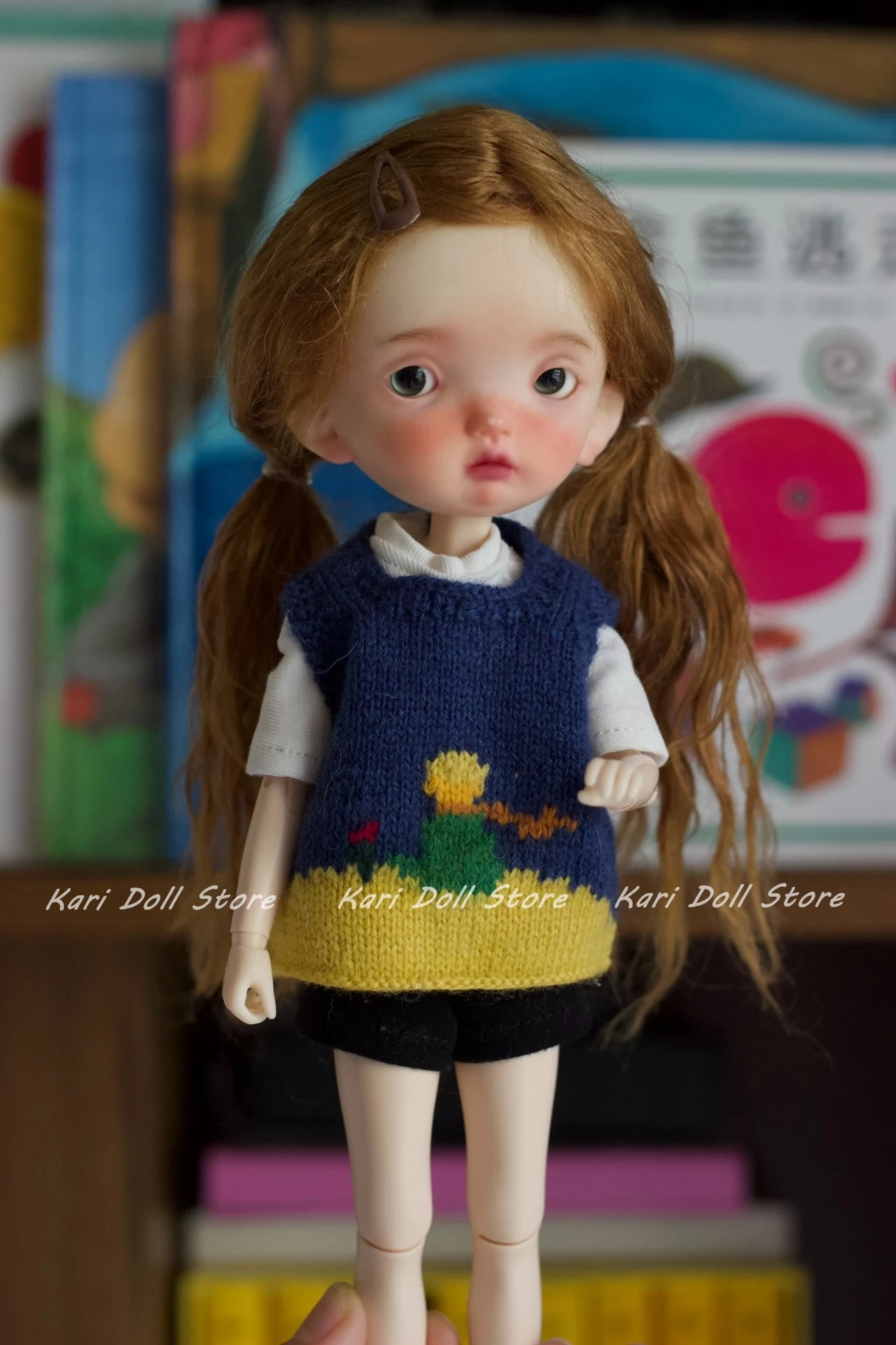 

Kari Doll Одежда и юбки платье ручной работы жаккардовый двусторонний жилет-свитер для куклы Landazz Landoudou