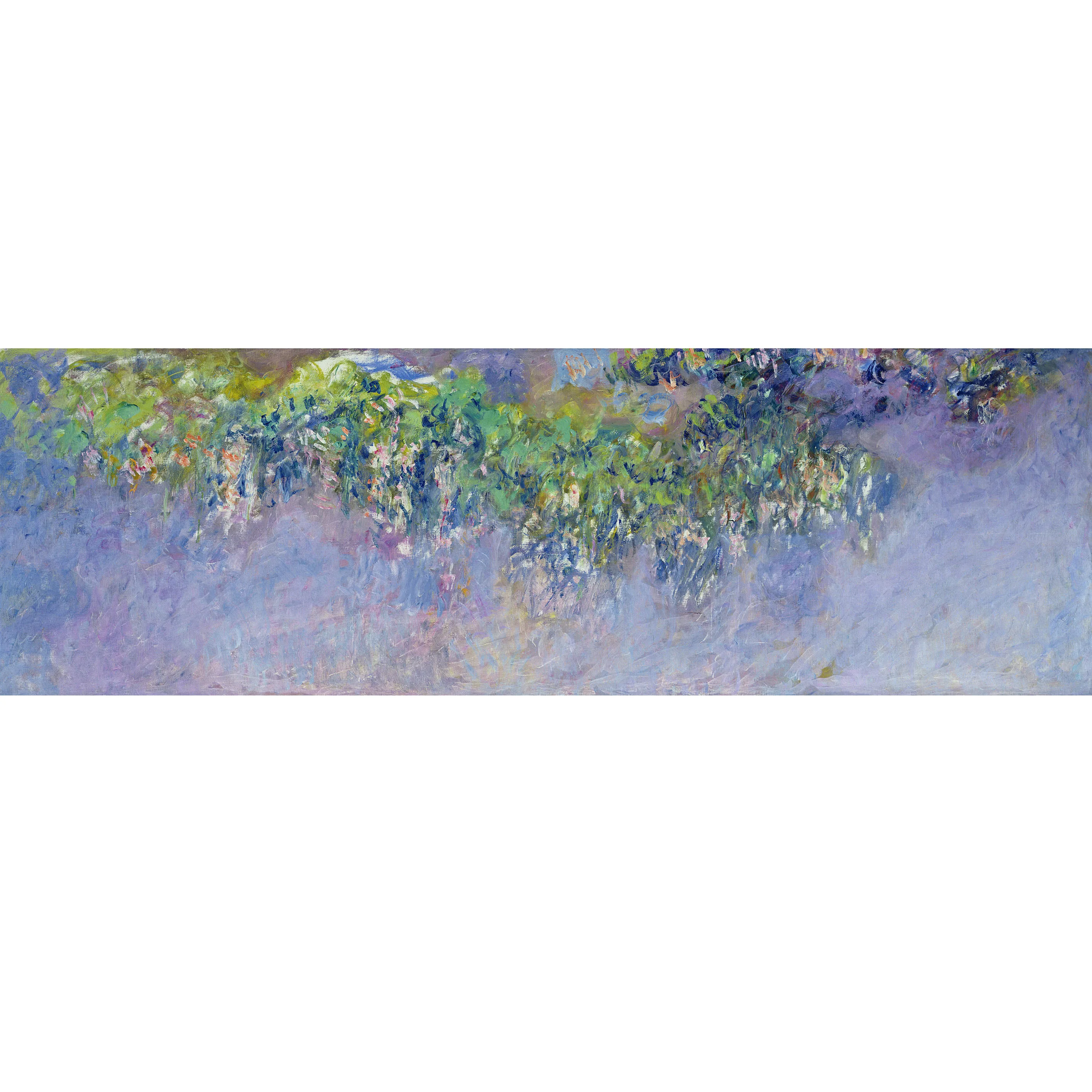 Hand painted high quality reproduction of Wisteria by Claude Monet Art painting on canvas Decorative picture for living room