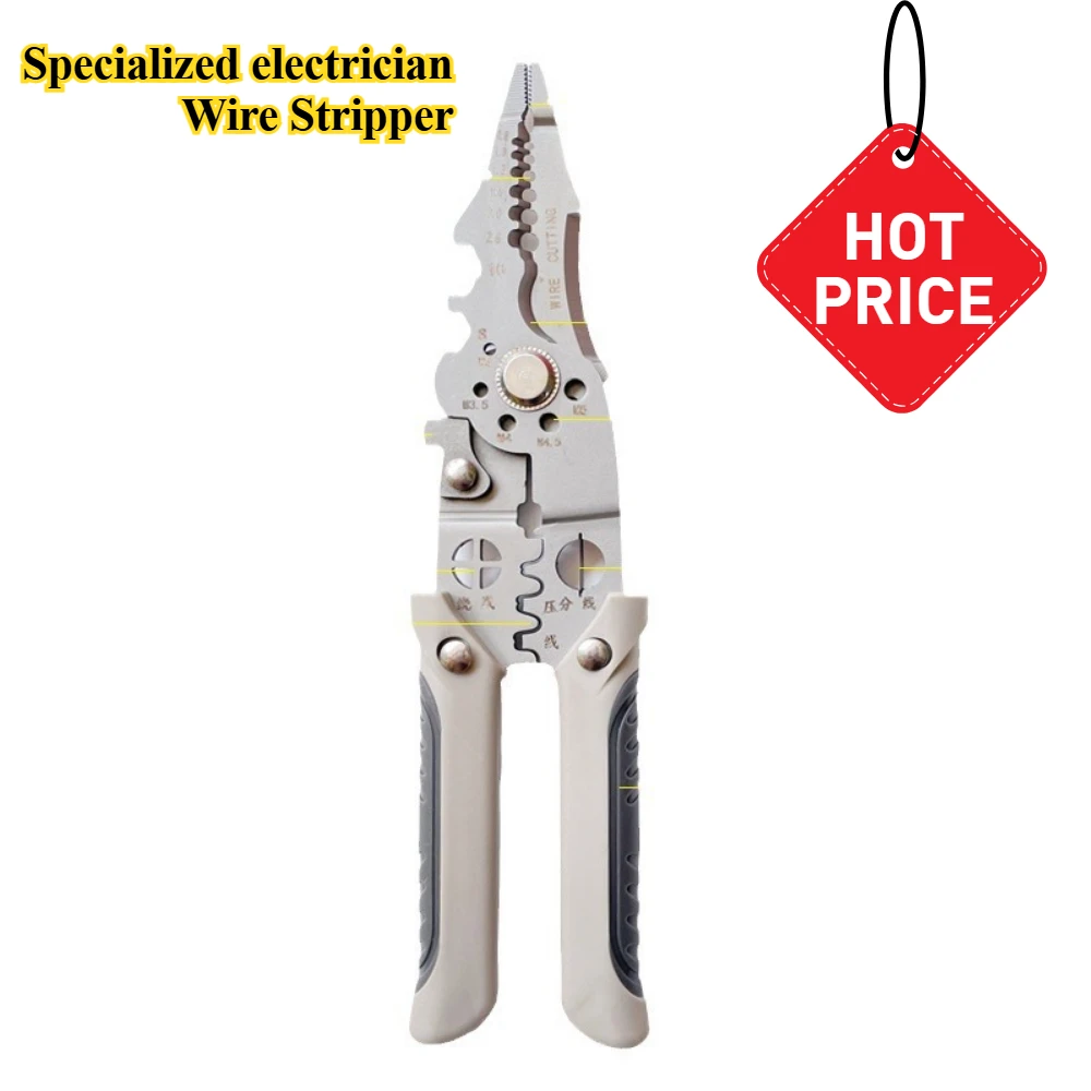 Pliers Electrician Crimping Pliers Tools Electricity Wire Stripper Tool Multi-function Maintenance Multi-tool Anti-slip Nippers