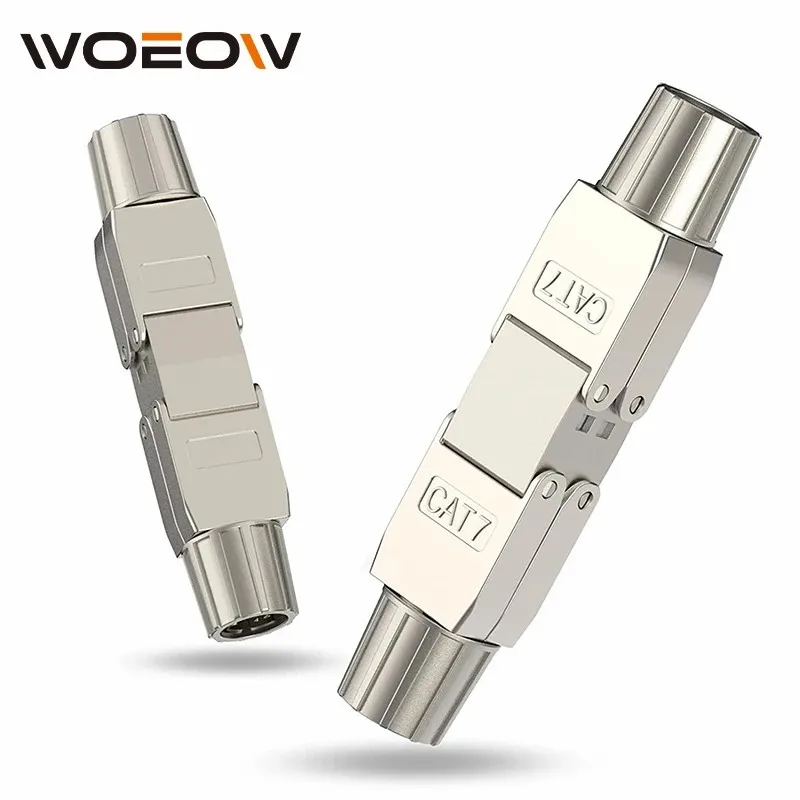 WoeoW LSA Network Cable Connector Tool-Free Cat7 Cat6a, RJ45 LAN Extension Shielded for Installation Cables Ethernet - 1PCS