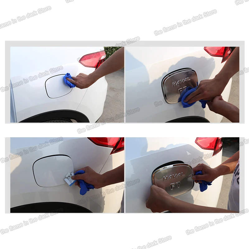 Car Fuel Tank Cover Panel trims for Haval F7 F7x 2019 2020 2021 Accessories Auto cap exterior styling sticker 2022 2023