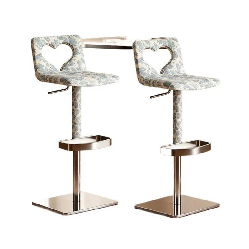 

Villa Living Room Dining Room Italian Bar Chair Dopamine Island Table Chair Lifting High Chair