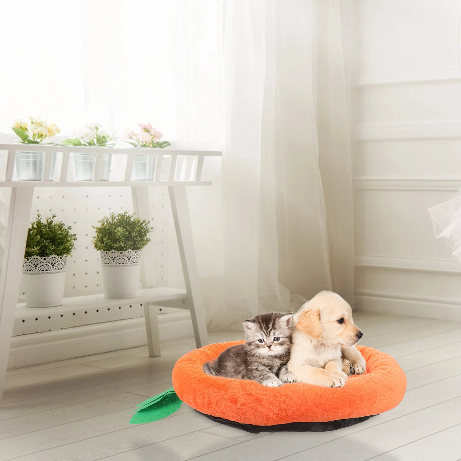 

Fruit Shape Cartoon Dog Bed Soft Fabric Small Dog Cat Bed Comfortable Washable Pet Sleeping Nest for Home Decoration