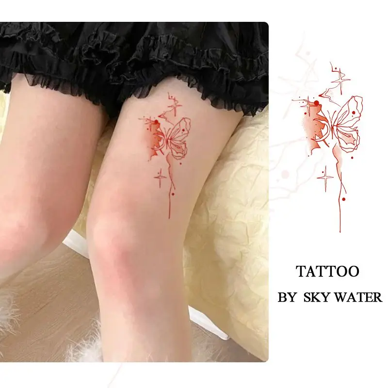 Waterproof Durable Art ButterflyTemporary Tattoo Fake Tattoos Sweet Cool Babes 2023 New Wholesale Cute Sexy Tatoo Hotwife Women