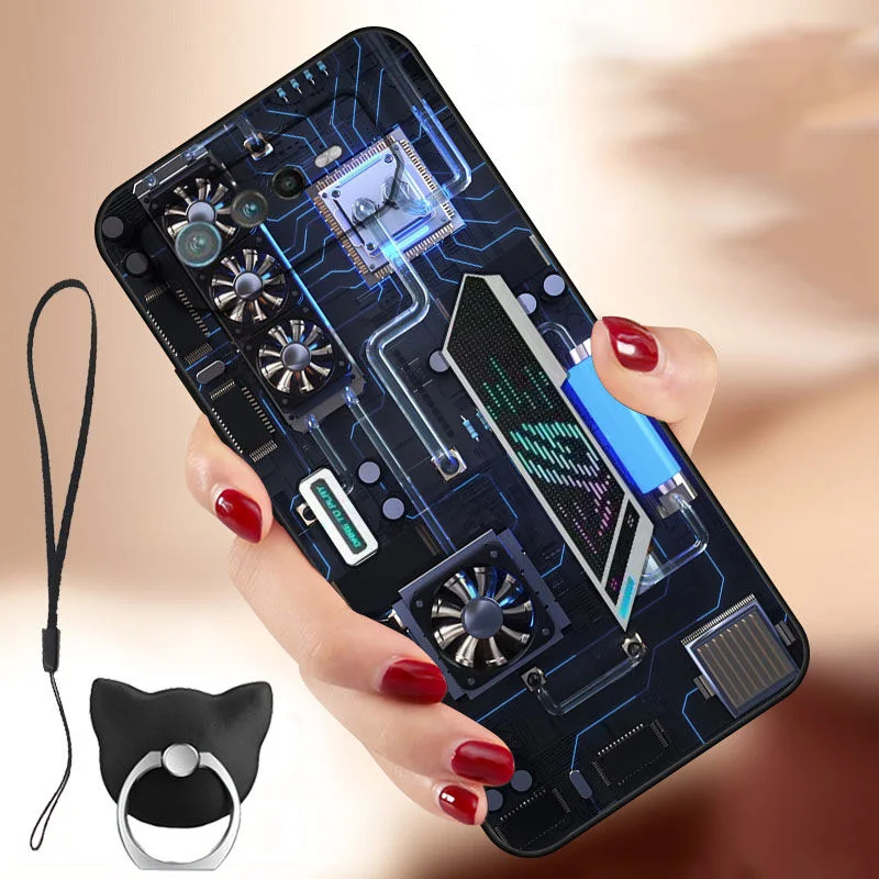 For ASUS ROG Phone 6D Case For Asus ROG Phone 6 Pro ROG6D ROG6 Pro Soft TPU Fundas For Asus ROG 6D Ultimate Phone Cover