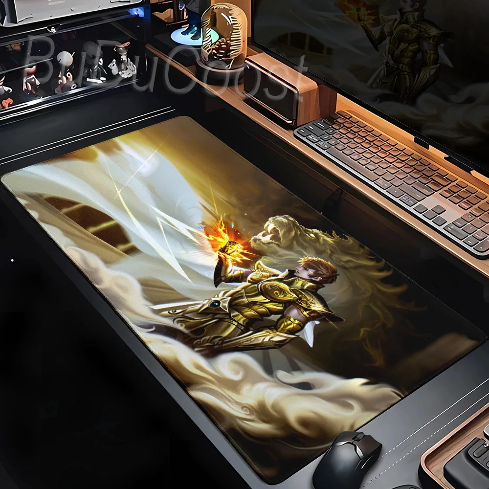 Saint Seiya Natural Rubber Anime Mousepad Non-slip Game Mouse Durable Desktop Mousepads Keyboard Pad Deskmat Office Accessories