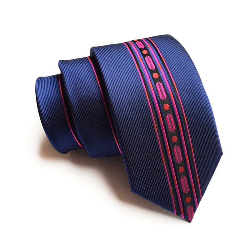 

Retail New Personalized Fashion Tie Polyester Silk Jacquard 6cm Narrow Positioning Tie