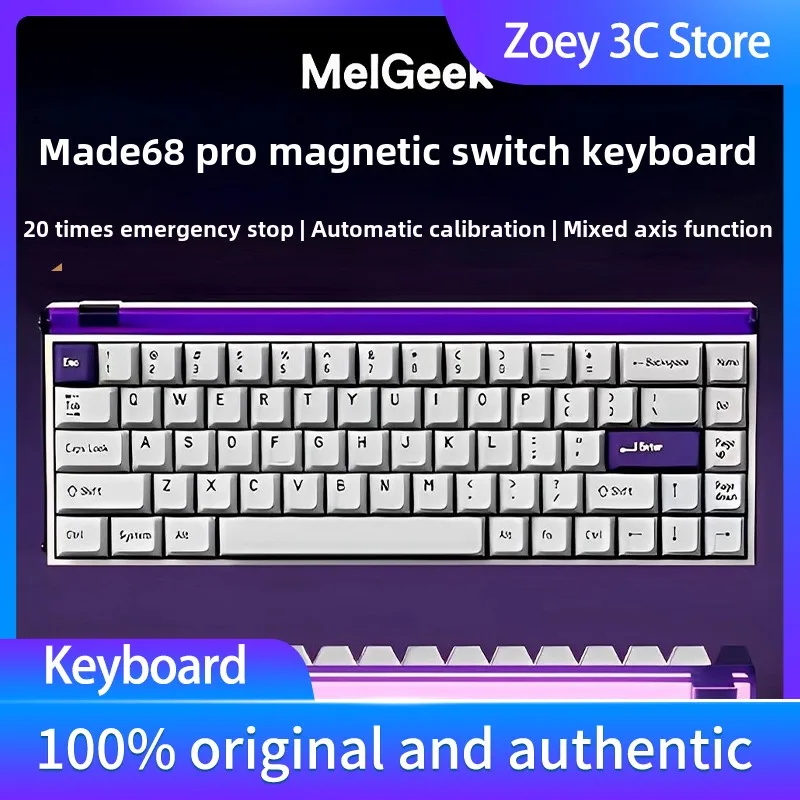 Made68 Magnetic Switch Mechanical Keyboard Individual Light Box Gamer Esports Exclusive for Professional Player DIY