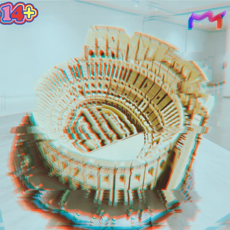 9036pcs Italy Colosseum Historic Landmarks Building Blocks Models Collector's Edition Architectural Holiday Xmas Gift for Adults