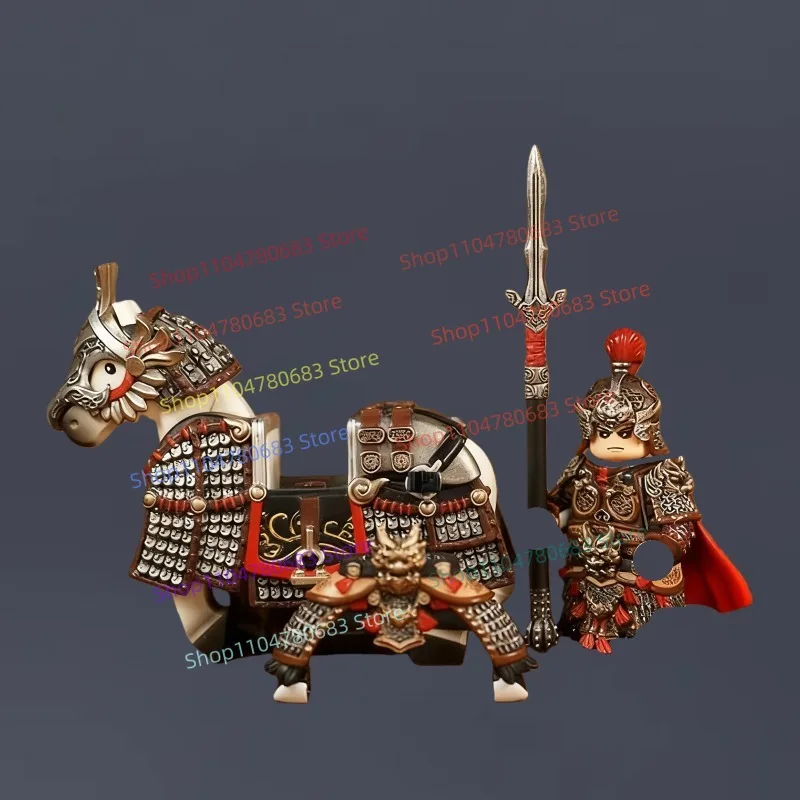 

MOC Building Blocks Mini Figure General Yue Fei Assembly Model Display Anime Cartoon Decorative Toy Holiday Gift Collectible