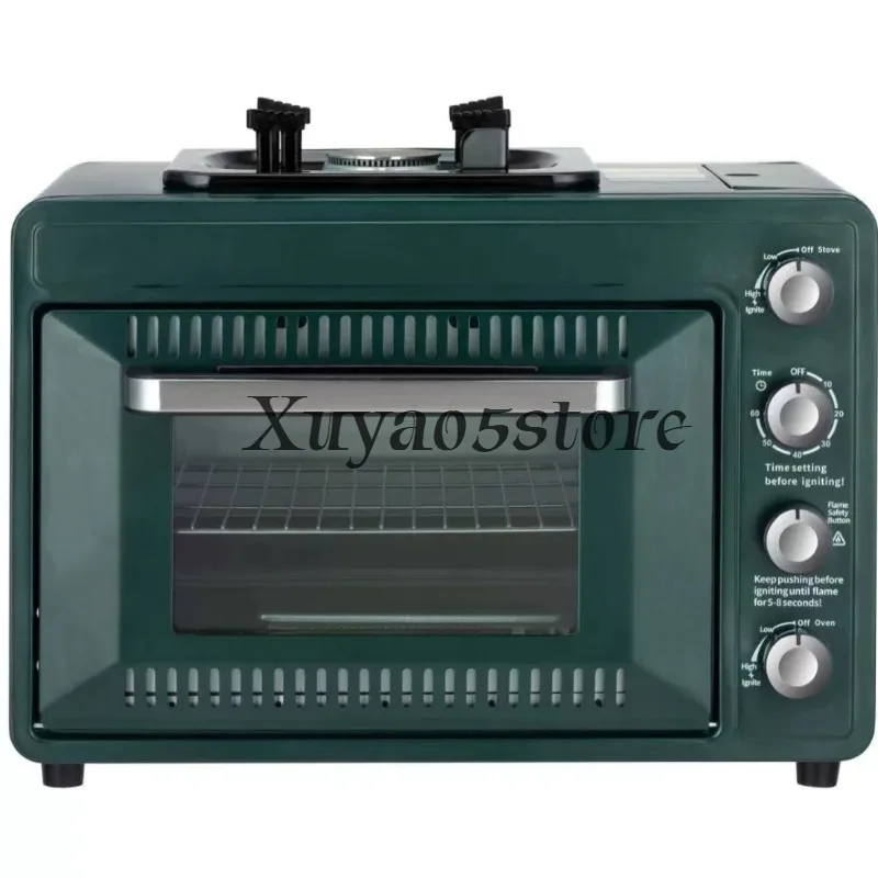 Portable Outdoor Gas Oven 25-30L Integrated Casserole Stove Outdoor Camping Cooking Oven Gas tank oven