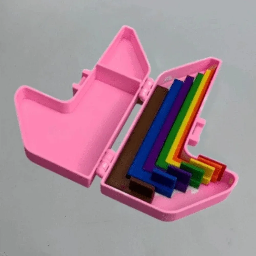 Ensemble de 5/7 guides d'alignement multi-tailles pour loisirs créatifs, règles de positionnement de précision pour superposition de papier, code couleur, avec onglets de taille