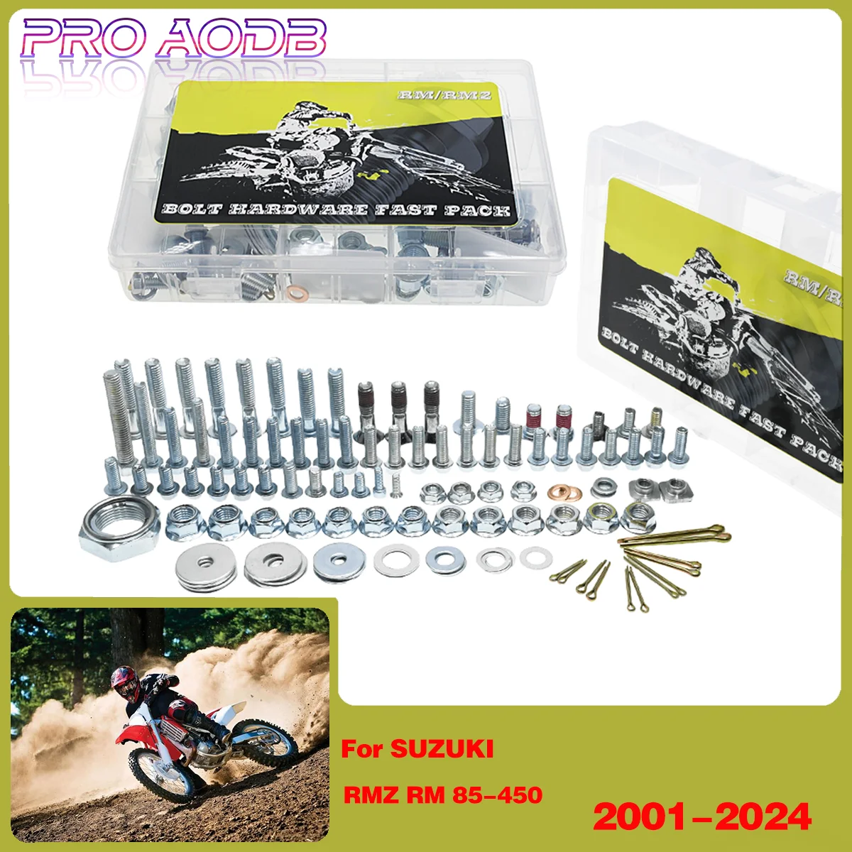 

Motocross Hardware Bolt Full Plastics Fastener Kit For SUZUKI RMZ RM DRZ 80 85 125 250 450 CC 2001 2002 2003 2004 2005 2006-2025