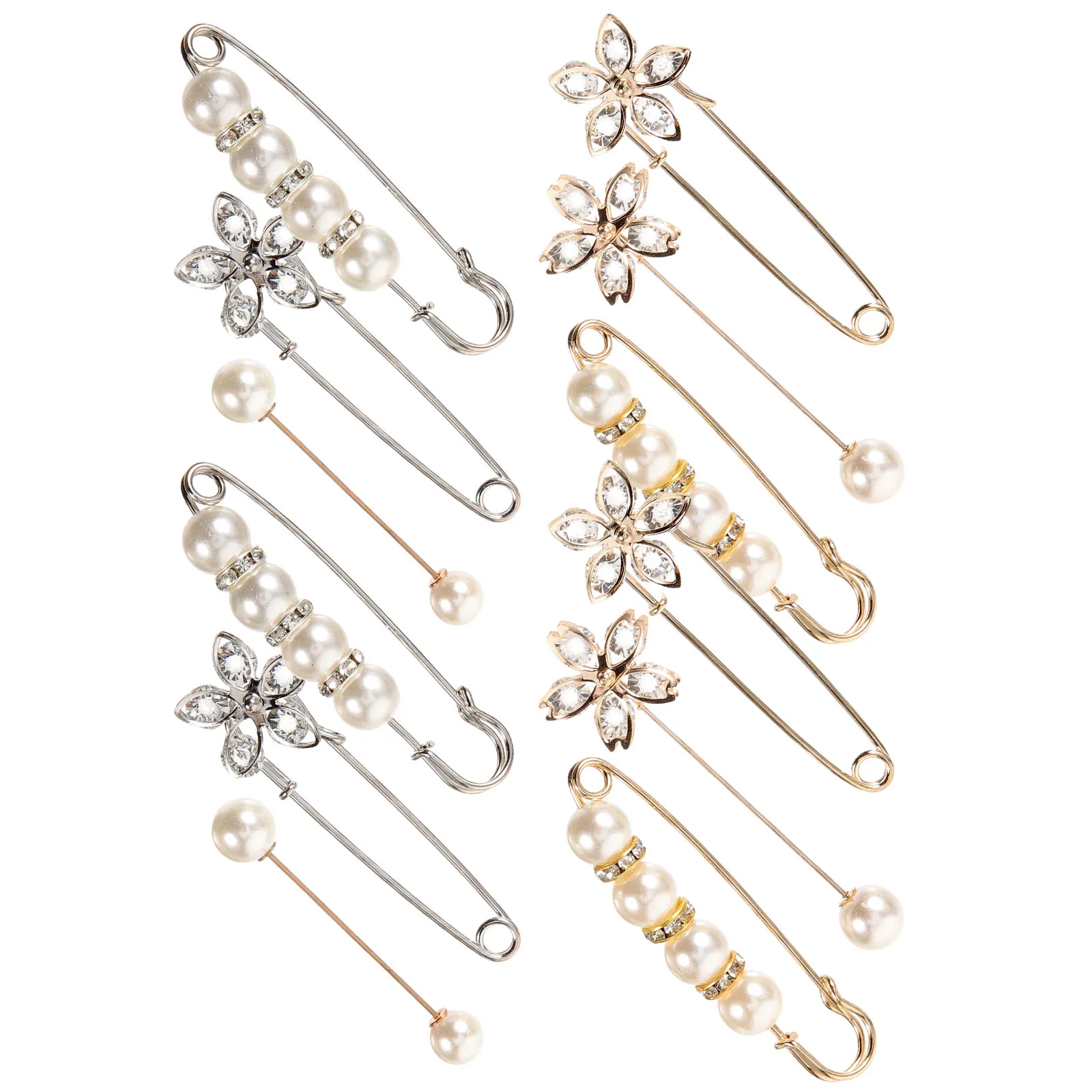 

12pcs Anti-Slip Dress Clips Waist Pants Extender Brooch Pin Shawl Safety Pin Sweater Cardigan Clip Women Clothes Brooch