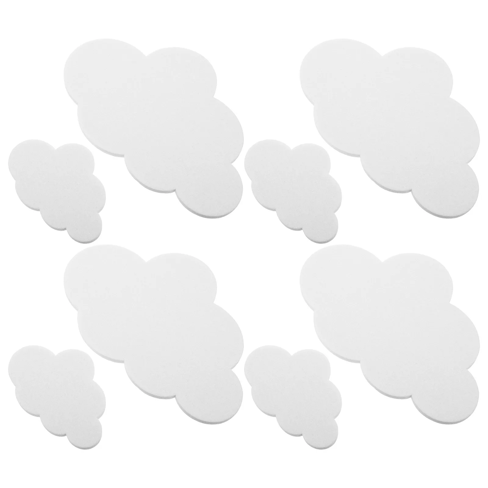 1Set Cloud Felt Wall Decor Self Adhesive Bulletin Board Nursery Bedroom Wall Pin Board Decor Dorm Classroom Felt Noticeboards