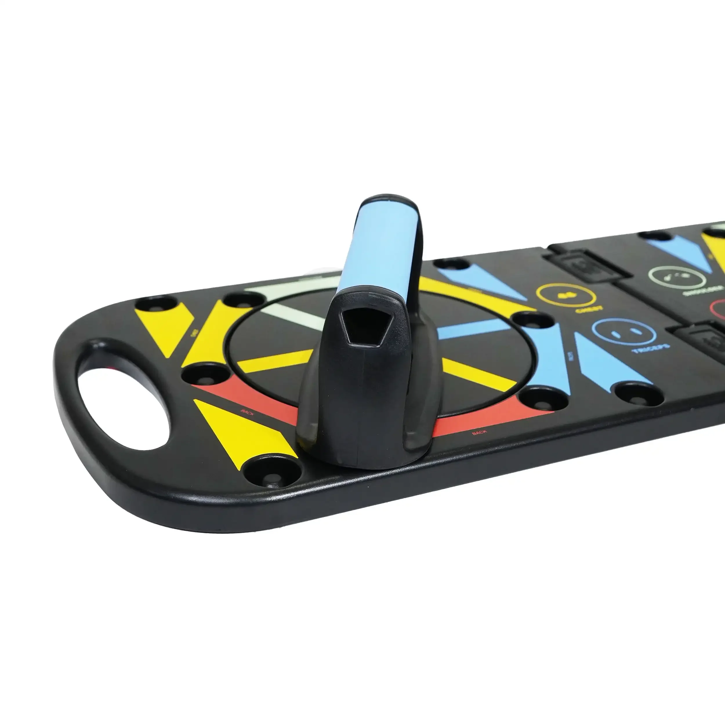 لوح رفع متعدد الوظائف مع دليل تجريب متعدد الألوان، تدريب قوة صالة الألعاب الرياضية المنزلية للصدر والذراعين والأساسية