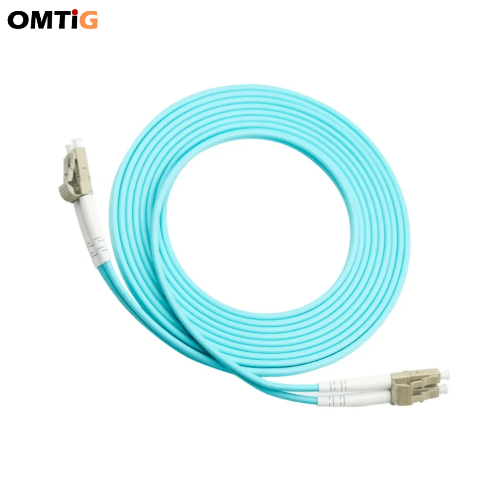 OMTIG 1m 2m 3m 5m 5pcs Fiber Optic Patch Cord LC UPC OM3 DX upc Multimode Duplex 2.0/3.0mm  patch cable Lowest price Brand NEW