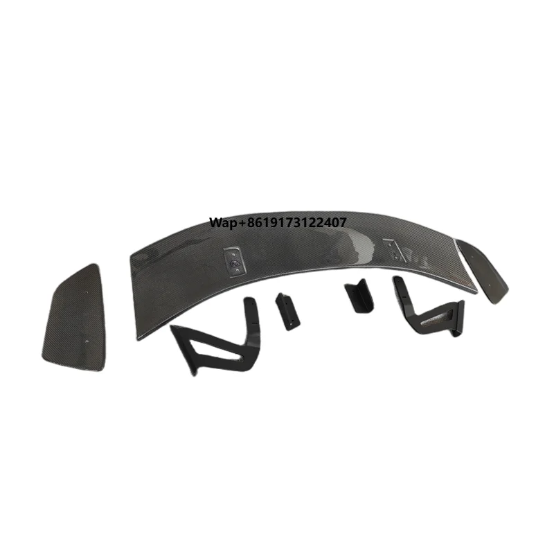 2016+ New Design GT-4 Style Real Carbon Fiber Car Rear Tail Spoiler for  Boxster 718 Universal Rear Trunk Spoiler Wing