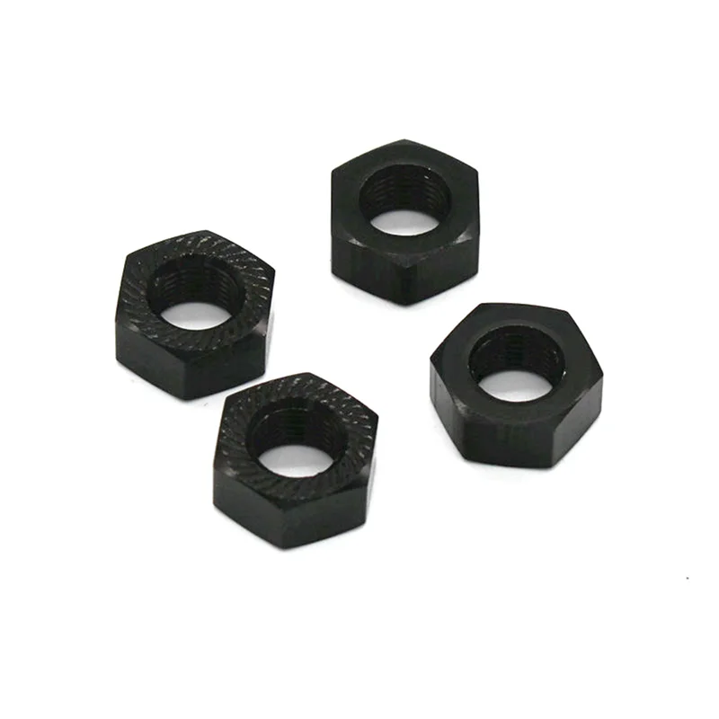 YSUN-8Pcs 17Mm M10 โลหะล้อ Hex Nut NT002 สําหรับ JLB Racing CHEETAH 11101 21101 J3 ความเร็ว 1/10 RC รถอะไหล่อัพเกรด